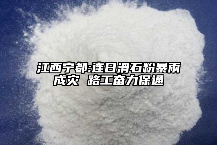 江西寧都:連日滑石粉暴雨成災 路工奮力保通